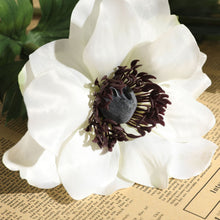 Load image into Gallery viewer, Anemone Windflower Artificial Silk Flowers Tall Stem white WINDFLOWER006
