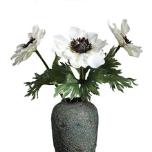 Load image into Gallery viewer, Anemone Windflower Artificial Silk Flowers Tall Stem white WINDFLOWER006
