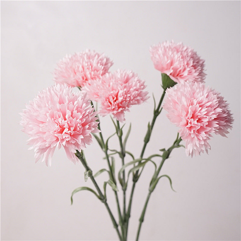 Carnation Real Touch Single Artificial Flower Pink 50cm Stem CARNATION01