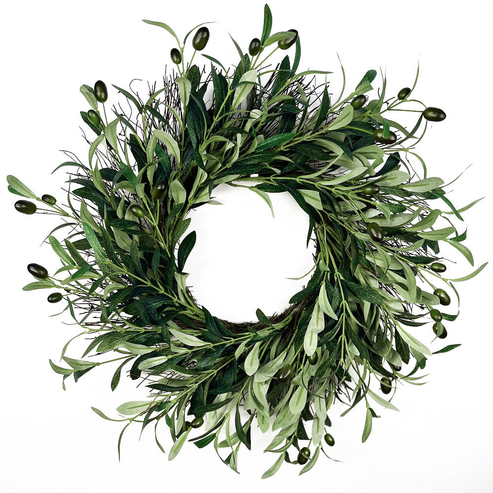 Olive Leaves Garland Artificial Greenery Green 45cm