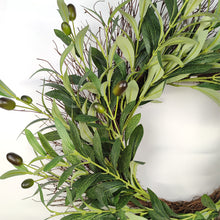 Load image into Gallery viewer, Olive Leaves Garland Artificial Greenery Green 45cm
