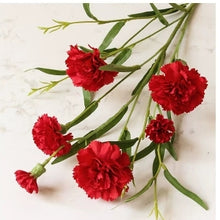 Load image into Gallery viewer, Carnation Artificial Silk Flowers Spray Stem 70cm CARNATION001-006
