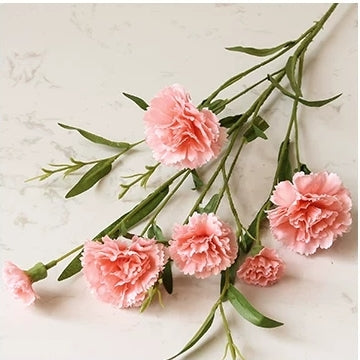 Carnation Artificial Silk Flowers Spray Stem 70cm CARNATION001-006