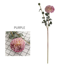 Load image into Gallery viewer, Dahlia Two Heads Artificial Silk Flower 70cm DAHLIA009-017
