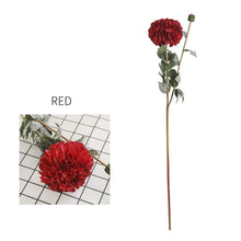 Load image into Gallery viewer, Dahlia Two Heads Artificial Silk Flower 70cm DAHLIA009-017
