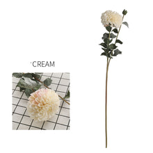 Load image into Gallery viewer, Dahlia Two Heads Artificial Silk Flower 70cm DAHLIA009-017
