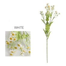 Load image into Gallery viewer, Daisy Chamomile Artificial Silk Flower 54cm Stem White DAISY012
