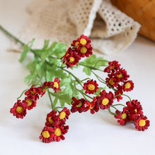 Load image into Gallery viewer, Daisy Chamomile Artificial Silk Flower 54cm Stem Burgundy DAISY016
