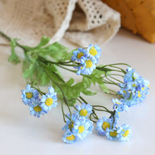 Load image into Gallery viewer, Daisy Chamomile Artificial Silk Flower 54cm Stem Blue DAISY017
