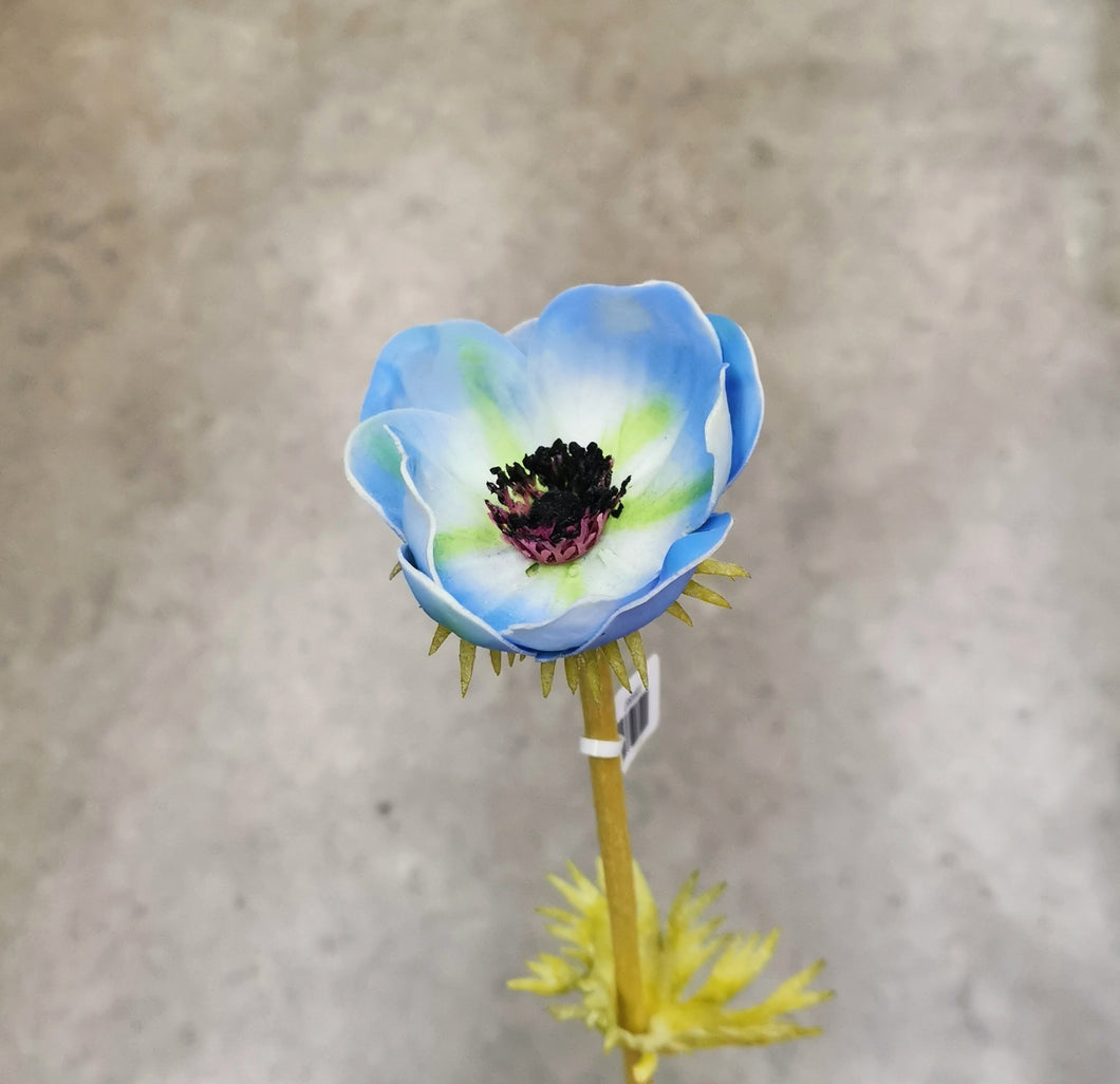 Anemone Artificial Silk Flower Blue ANEMONE0006