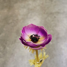 Load image into Gallery viewer, Anemone Artificial Silk Flower Burgundy ANEMONE0004
