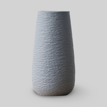 Load image into Gallery viewer, Vase Water Drop Shaped Ceramic Textured Grey VASE028
