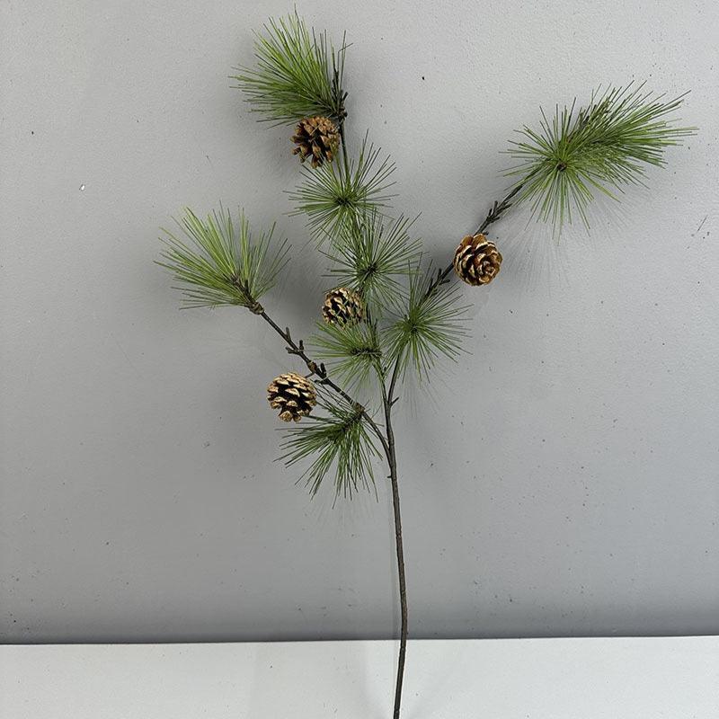 04 Pine Needles With Pine Cone Artificial Greenery 60cm PINEBRANCH003