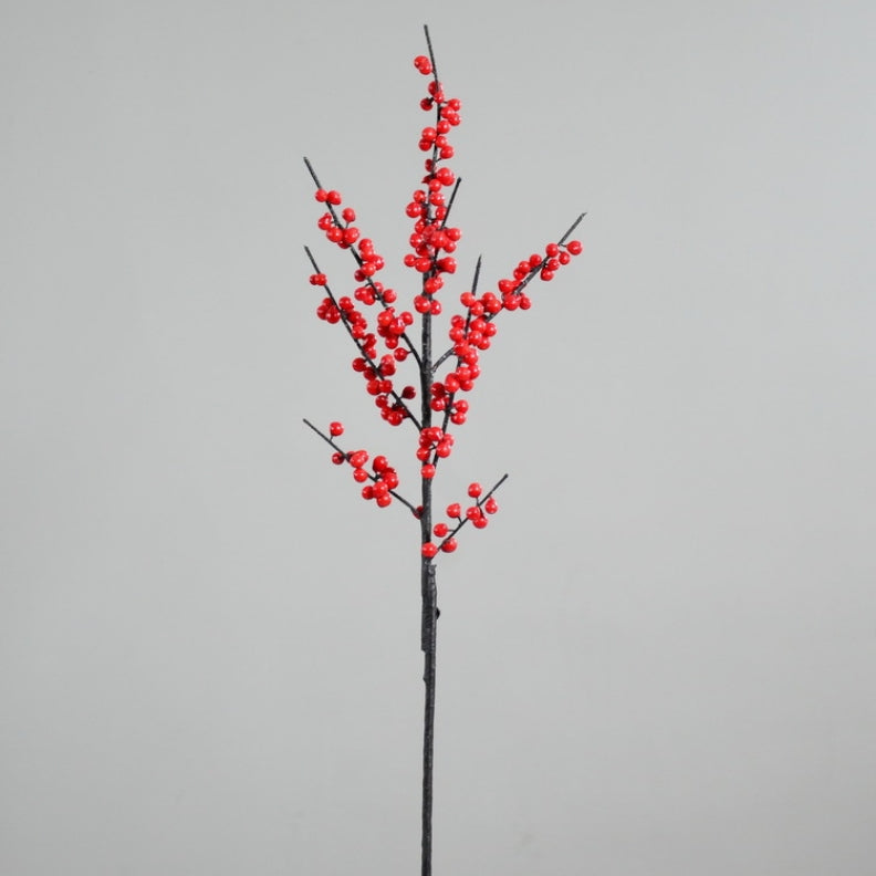 Berry Artificial Silk Flower 115cm Red BERRY0006