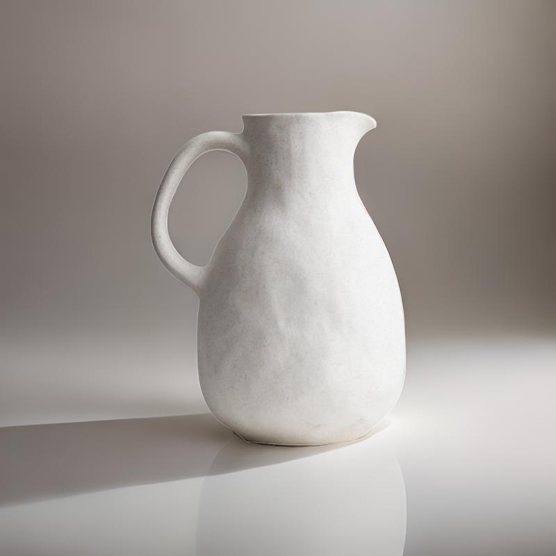 Vase Cream White Ceramic Jug VASE018