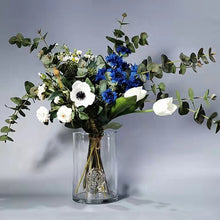 Load image into Gallery viewer, Cornflower 5 Heads Artificial Silk Flower 55cm Stem CORNFLOWER001-004
