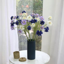 Load image into Gallery viewer, Cornflower 5 Heads Artificial Silk Flower 55cm Stem CORNFLOWER001-004
