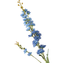 Load image into Gallery viewer, Delphinium with Spray Artificial Silk Flowers 76cm Stem DELPHINIUM004-005
