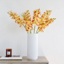 Load image into Gallery viewer, Cymbidium Orchid Real Touch Artificial Silk Flowers 80 Stem ORCHID0003
