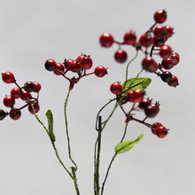 Load image into Gallery viewer, Berry Artificial Silk Flower 42cm Red BERRY004
