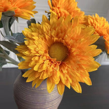 Load image into Gallery viewer, Gerbera Artificial Silk Flower Stem Orange GERBERA002
