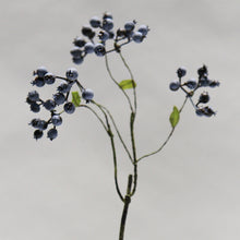 Load image into Gallery viewer, Berry Artificial Silk Flower 42cm Blue BERRY005
