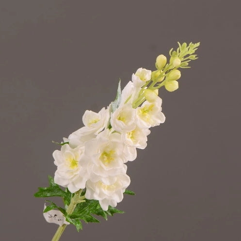 Delphinium Real Touch Artificial Silk Flower 70cm Stem White DELPHINIUM001