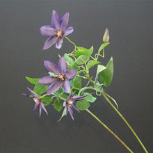 Load image into Gallery viewer, Clematis 70cm Artificial Silk Flowers Stem CLEMATIS001-004
