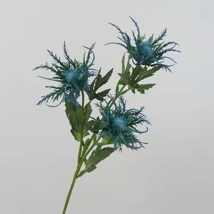 Eryngo Artificial Silk Flower 46cm Stem Blue ERYNGO001