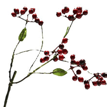 Load image into Gallery viewer, Berry Artificial Silk Flower 42cm Red BERRY004
