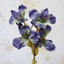 Load image into Gallery viewer, Alstroemeria Artificial Silk Flower Blue ALSTR002
