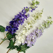 Load image into Gallery viewer, Delphinium Artificial Silk Flower Full Flower Single 87cm Stem DEIPHINIUM0004
