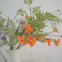 Load image into Gallery viewer, Daisy Bunch Artificial Silk Flower 56cm Stem Orange BUNCH001
