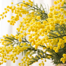 Load image into Gallery viewer, Acacia Artificial Silk Flower Stem Yellow ACACIA001
