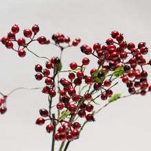 Load image into Gallery viewer, Berry Artificial Silk Flower 42cm Red BERRY004
