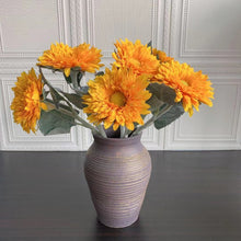 Load image into Gallery viewer, Gerbera Artificial Silk Flower Stem Orange GERBERA002
