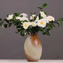 Load image into Gallery viewer, Camellia Artificial Silk Flowers 58cm Stem White CAMELLIA001
