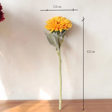 Load image into Gallery viewer, Gerbera Artificial Silk Flower Stem Orange GERBERA002
