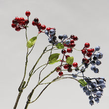 Load image into Gallery viewer, Berry Artificial Silk Flower 42cm Red BERRY004
