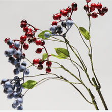 Load image into Gallery viewer, Berry Artificial Silk Flower 42cm Blue BERRY005
