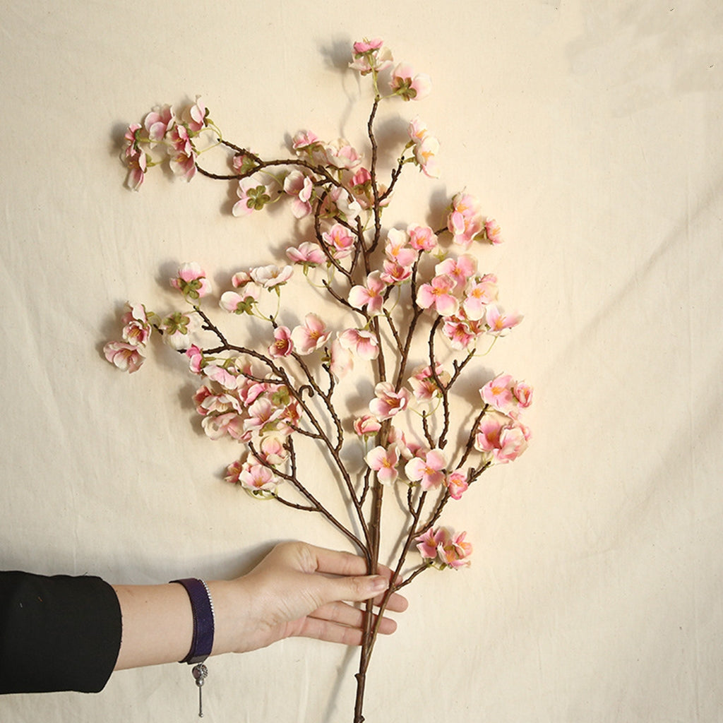 Cherry Blossom Artificial Silk Flower 97cm Stem Light Pink CHERRY0002