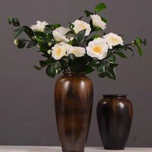 Load image into Gallery viewer, Camellia Artificial Silk Flowers 58cm Stem White CAMELLIA001
