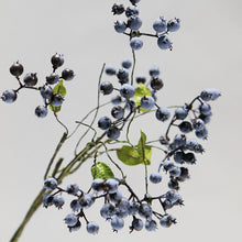 Load image into Gallery viewer, Berry Artificial Silk Flower 42cm Blue BERRY005
