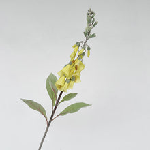 Load image into Gallery viewer, Digitalis Artificial Flower Stem Yellow DIGITALIS001-6
