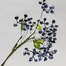 Load image into Gallery viewer, Berry Artificial Silk Flower 42cm Blue BERRY005
