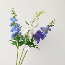 Load image into Gallery viewer, Delphinium Artificial Silk Flower 87cm Stem Purple DELPHINIUM0005
