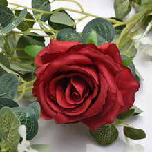 Load image into Gallery viewer, Eucalyptus Rose 190CM Artificial Foliage Red GREENERYROSE03
