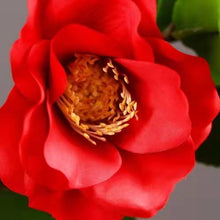 Load image into Gallery viewer, 06 Camellia Artificial Silk Flowers 58cm Stem Red CAMELLIA002
