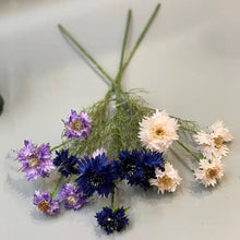 Load image into Gallery viewer, Cornflower 5 Heads Artificial Silk Flower 55cm Stem CORNFLOWER001-004
