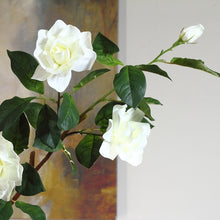 Load image into Gallery viewer, Gardenia Artificial Silk Flowers 87cm Stem GARDENIA004
